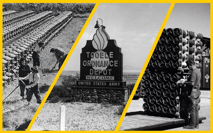 Photo of Tooele Army Depot when it was first built in 1942.